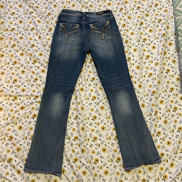 Vigoss Heritage Bling Bootcut Blue Jeans Women's - Picture 5 of 6